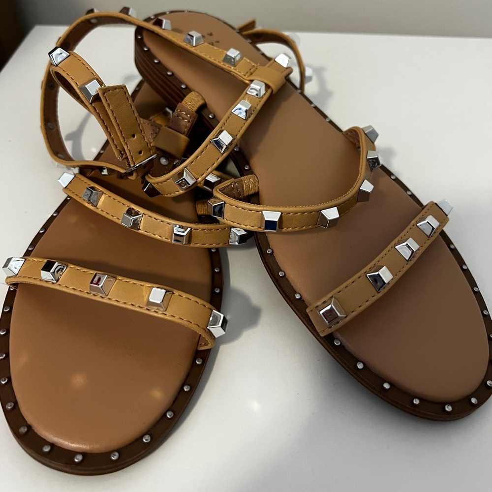 A New Day Studded Tan Sandals